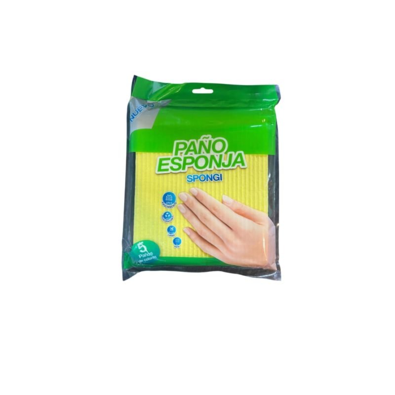 PACK PAÑOS SPONGI 18X 20CM X5 COLORES WINKLER